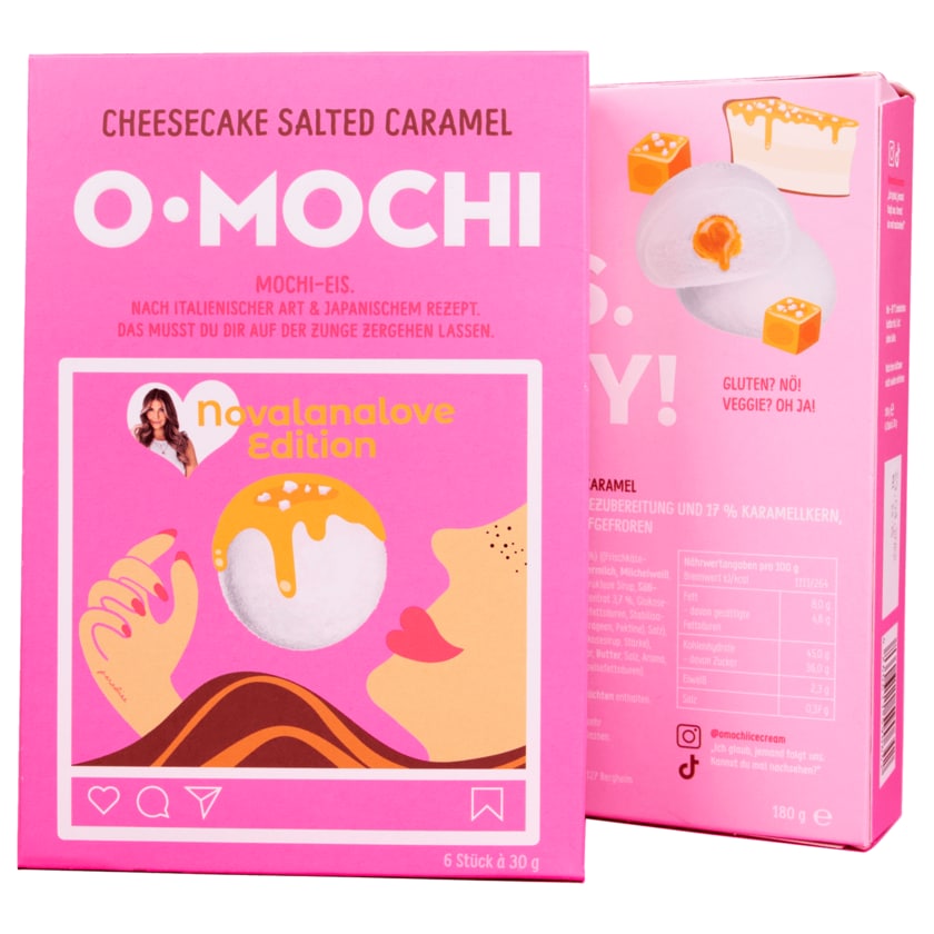 O-Mochi Eis Cheesecake Salted Caramel 6 Stück, 180g